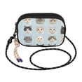 thumbnail image 2 of FORMRS Mini Crossbody Bag for Women Adjustable Shoulder Rope Travel Casual Phone Purse, Cute Cat Faces, 2 of 7