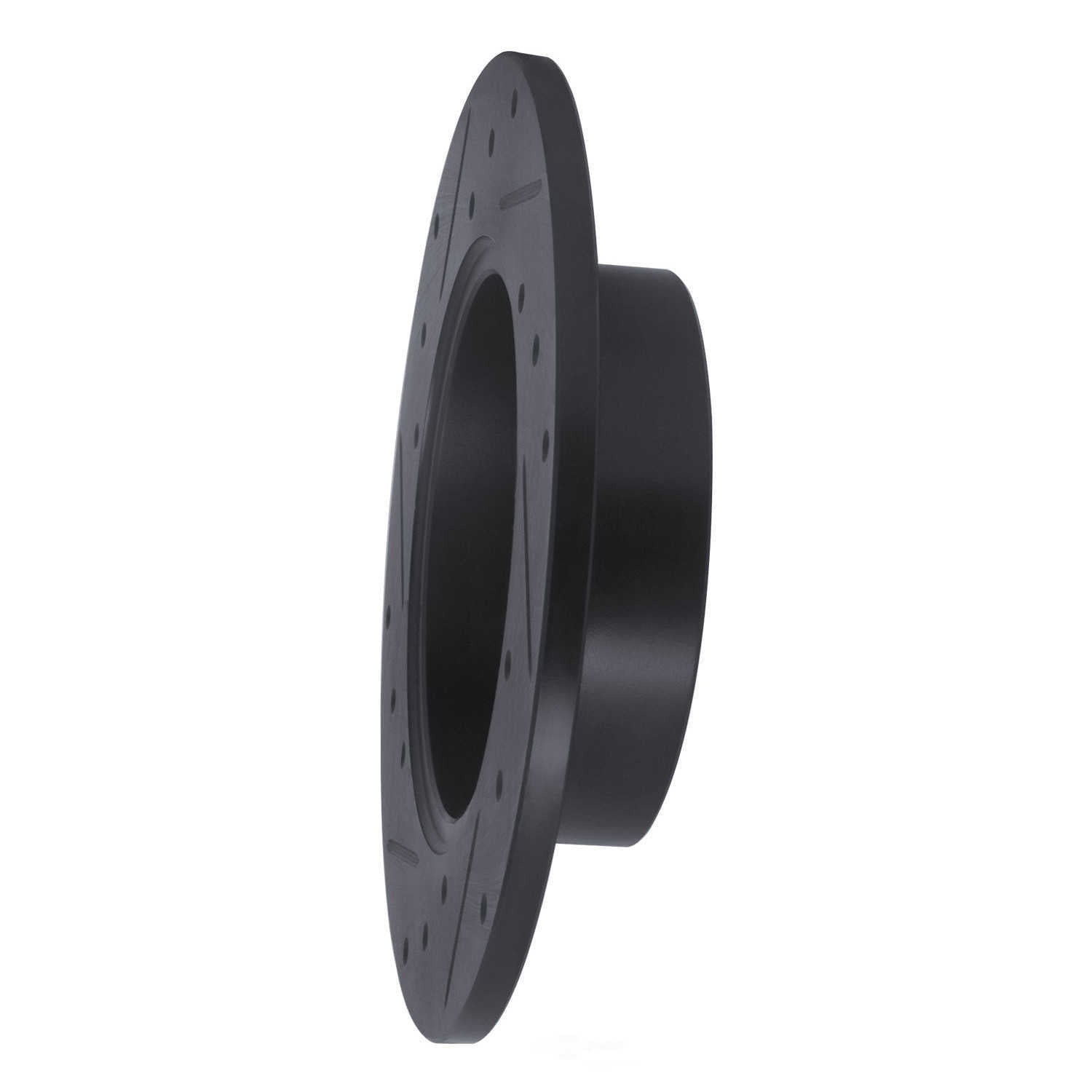 Dynamic Friction Company 633-74014R DFC Brake Rotor - Drilled And Slotted - Black