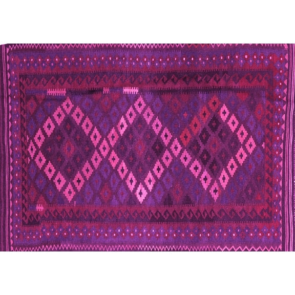 Ahgly Company Indoor Rectangle Persian Pink Traditional Area Rugs, 5' x 7'