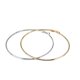 thumbnail image 5 of Smooth Circle Earrings, Finish, Versatile for Various Costumes, 5 of 5