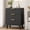 Black, variant on Aufeile Fluted Nightstand with Charging Station, Bedside Table with Drawer & Open Shelf, Small Wood Nightstand with 2 AC Outlets USB & Type-C, Bedroom Side Table, Black