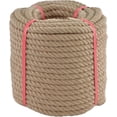 thumbnail image 2 of Jute Rope 1/2 Inch x 50 Ft, 13mm Thick Twisted Manila Ropes, Natural Heavy Duty Hemp Rope for Swing Bed, Craft, Railing, Tug of War, Landscaping, Gardening, Bundling, Hammock, Home Decorating, 2 of 9