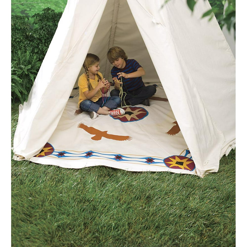 12' Cotton Canvas Teepee Ground Cover