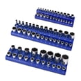 thumbnail image 2 of jinwen 3 Pieces Magnetic Socket Organizers Socket Holders for Workbench Tool Drawer Blue Metric, 2 of 9