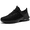 Black, variant on Widen Slip-On Air Cushion Work Shoes for Men | Waterproof, Breathable Flyknit with Steel Toe Safety