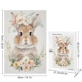 thumbnail image 2 of Lovely Floral Rabbit Puzzle – 1000 pcs Wooden Jigsaw for Adults – Calming Activity and Charming Animal Art Display, 2 of 8