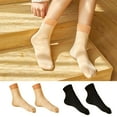 thumbnail image 6 of vnanda Mid calf Socks 1 Pair Unisex Winter Floor Socks Thick Mid tube Plush Socks for Men Women Anti slip Ankle Solid Color Homewear Snow Boots, 6 of 8