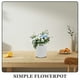 thumbnail image 2 of Maceta redonda de resina, maceta decorativa para flores, plantas, maceta con orificio de drenaje, macetas para viveros, vegetales y suculentas., 2 of 6