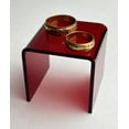 thumbnail image 5 of T'z Tagz 4x7x4.5 Inch Transparent Red Acrylic Riser Display Stands New 2 Pack, 5 of 6