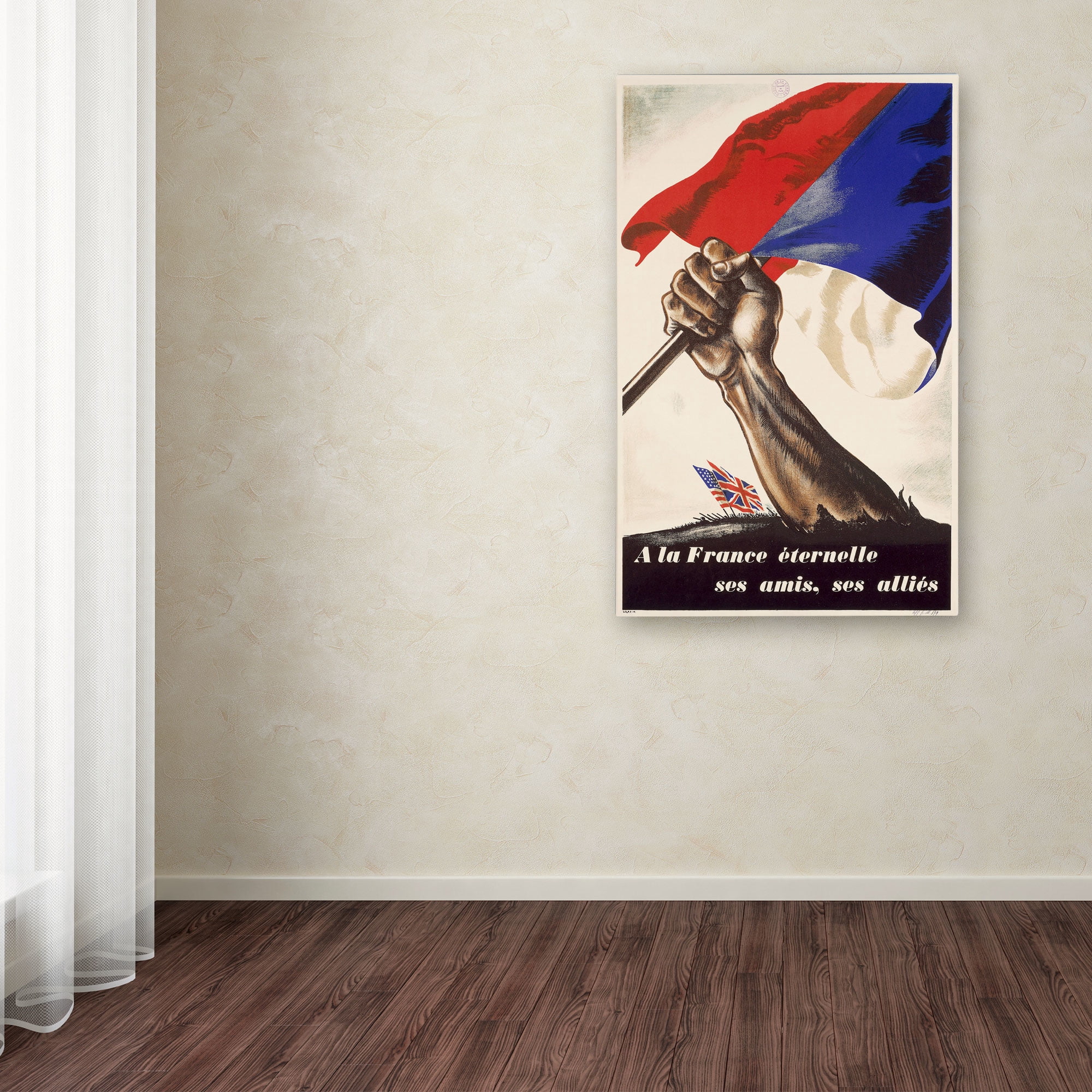 Trademark Fine Art "Poster for Liberation of France" Canvas Art