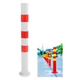thumbnail image 1 of Safety Bollard Post Sturdy Steel Pipe, Bright Warning Color, Rounded Edges for Hazard Warning, Traffic Control, Crowd Control for Various Situations with 4  Anchor Bolts,, 1 of 7
