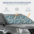 thumbnail image 4 of Fotbe Forest Rabbit 2-Piece Car Windshield Sun Shade | Sun Blocker for Car Windshield | Foldable Automotive Interior Accessories for Sun Protection-Small, 4 of 7