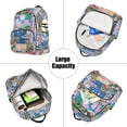 thumbnail image 5 of FORMRS Mini Backpack Purse for Women Quilted Travel Daypack Casual Shoulder Bag, Floral Window, 5 of 7