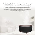 thumbnail image 4 of stanreset 500ml Ultrasonic Air Humidifier Aromatherapy Diffuser Wood Grain Large Capacity Sprayer with LED Night Lamp Home Black US Plug, 4 of 8