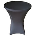 thumbnail image 3 of Bulk 10 Pack Case Black 32 x 43 (2.6-Foot) Stretch Spandex Tablecloth for Bar Height Folding Tables, 3 of 3