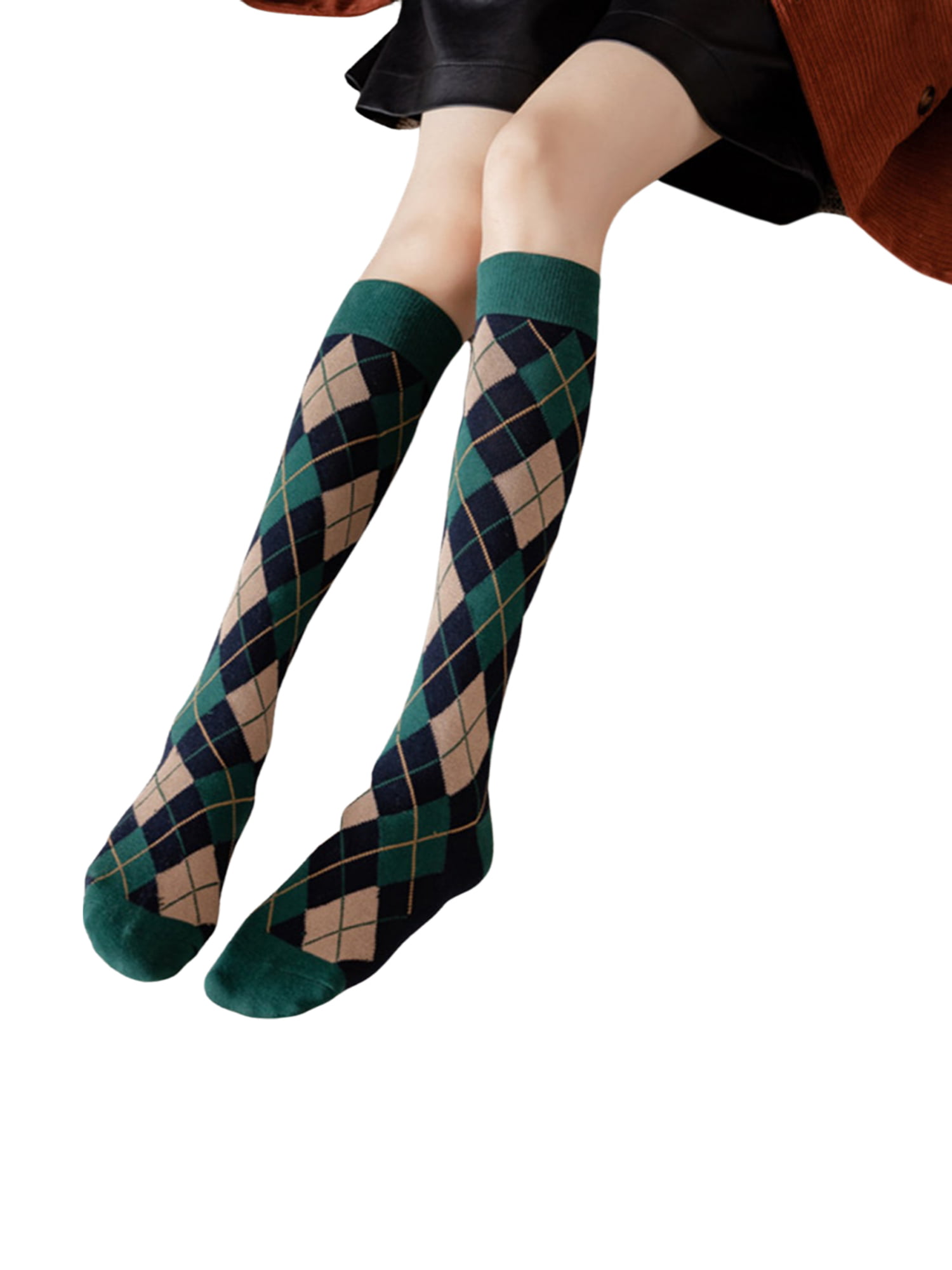 Riding Socks Mens Ladies Girls  Argyle Horse Equestrian Country Pattern Cotton 