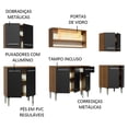 thumbnail image 4 of Cocina Integral Madesa Emilly Smile 233cm Marrón/Negro, 4 of 10