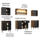 thumbnail image 4 of Cocina Integral Madesa Emilly Smile 233cm Marrón/Negro, 4 of 10