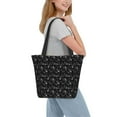 thumbnail image 2 of Pofeuu Cute Skull Print Women Fashion Shoulder Handbags Top Handle Satchel Bags Tote Shoulder Shopping Bag Stylish Canvas Tote Bag, 2 of 6