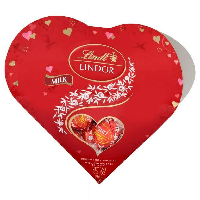 Singto バレンタイン Special Limited Set. Lindt LINDOR Valentine's Milk Chocolate Truffles Friend Heart, 3.4