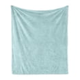 thumbnail image 1 of Abstract Soft Flannel Fleece Throw Blanket, Concept of Wide Stripes or Retro Themed Bicolor Chevron Composition, Cozy Plush for Indoor and Outdoor Use, 50" x 60", Seafoam and Baby Blue, by Ambesonne, 1 of 5