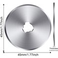 thumbnail image 2 of 30 Pack 45 mm Rotary Blades Rotary Cutter Blades Rotary Cutter Replacement Blades Rotary Cutter Refill Blades for Sewing Arts Crafts Compatible with Most Cutter, 2 of 7