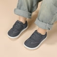 thumbnail image 2 of KIDS Wide Toe Box Toddler Shoes Zero Drop Barefoot Walking Shoe Non-Slip Kids Sneakers with Hook-and-Loop Lightweight Running Tennis Sneaker Dark Grey Little Kid Size 11, 2 of 6