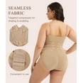 thumbnail image 2 of MANIFIQUE 2 Packs Plus Size Shapewear Bodysuit for Women Tummy Control Body Shaper Snatched Waist Body Suit, 2 of 6
