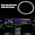 thumbnail image 2 of Unique Bargains 1 Set 2m 6.56ft 3.5mm 0.14" Universal Car Optic Fiber Side Glow Cable with Skirt Side Casing, 2 of 6