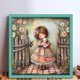 thumbnail image 2 of Kit Punto Cruz para Niña Bordado Con Hilo Algodón Ecológico 11CT Arte 45x45cm, 2 of 9