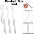 thumbnail image 2 of EXLEAF 6Pcs Metal Fingernail File,Double Sided Metal Nail File,Durable Thin Stainless Steel Nail Files for Filing Polishing,Manicure Pedicure Toenails Gentle Care Tools, 2 of 7