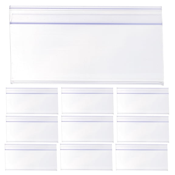 Clear Plastic Shelf Label Holders for Wire Shelving 20pcs Enhancing Shop Visibility and Efficiency