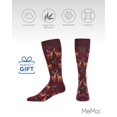 thumbnail image 6 of MeMoi Men's Oh Deer Bamboo Blend Novelty Crew Sock - Mens - Male, 10-13, Burgundy, 6 of 8