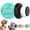 Black & Mintgreen, variant on WILLED IPX8 Waterproof AirTag Dog Collar Holder, Hidden Air Tag Case for Cat Collar, Anti-Lost Silicone Cover for AirTag GPS Tracker Compatible with Pets Loop, Fits All Width Collars
