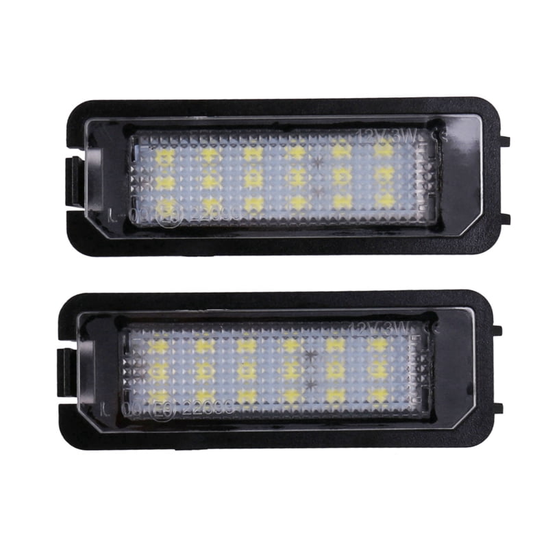 12Pcs 12V Led Number License Plate Light Lamps for Golf 4 5 6 7 Car License Plate Lights Exterior Accessories