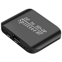 DP to DP  -Compatible Splitter 1 in 2 Out DisplayPort to DisplayPort Adapter MST Computer MST Hub