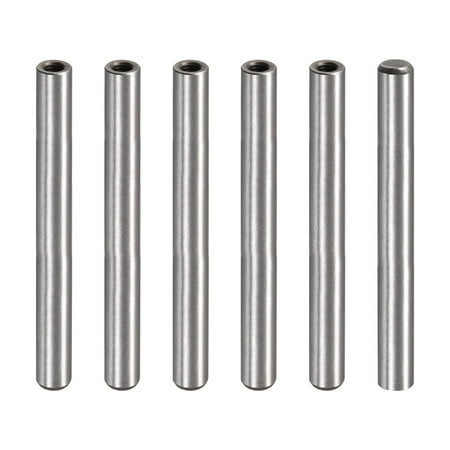 

M6 Internal Thread Dowel Pin 6 Pack 10x110mm Chamfering Flat Carbon Steel Cylindrical Pin