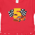 thumbnail image 3 of Inktastic Number Five Race Car Girls Toddler Dress, 3 of 4