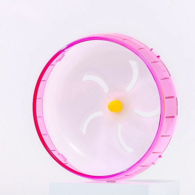 Rueda para correr para hámster de 21 cm, juguete silencioso, rodillo dorado para correr, bola para erizo, suministros para mascotas de 12 cm x 14 cm.
