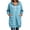 01 Light Blue, variant on Fewfanhot Womens Fall Outfits Winter Long-Sleeve Hooded Quarter-Zip Casual Jacket with Pockets