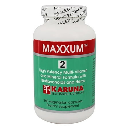 Living Multivitamin - Karuna Nutrition - Maxxum 2 Multi-Vitamin - 240 Vegetarian Capsules