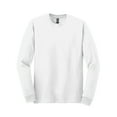 thumbnail image 6 of Gildan Men Long Sleeve Crewneck T-Shirt, Heavy Cotton Classic Fit White Tee, 3 Pack, S, 6 of 7