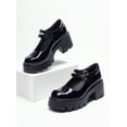 thumbnail image 2 of Mary Jane Shoes - Low Heel Chunky Round Toe Chic Y2K Double Strap Padded Collar, 2 of 7