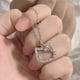 thumbnail image 2 of Sanrio-collar de Hello Kitty Kawaii para niña, cadena de clavícula de dibujos animados, anillo de diamantes, colgante de plata de ley, regalo de cumpleaños dulce, 2 of 4