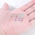 thumbnail image 4 of ZS 9PCS 20G Corkscrew Nose Rings Heart Star Nose Piercing Cute Nose Stud, 4 of 4