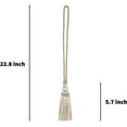 thumbnail image 2 of BEL AVENIR 4 Pack Curtain Tieback Tassel Beige Rope Crystal Bead Decorative, 2 of 5