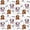 White Pink, variant on Manfei Cute Capybara Twin Sheets,Kawaii Snack Print Bedding,White,3pcs,1 Fitted Sheet and 1 Pillowcase