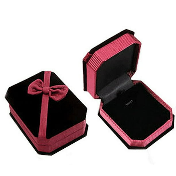 5 Pieces per Lot Velvet Presentation Gift Jewelery Ring Necklace Display Box CaseJewelry Display