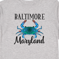 thumbnail image 4 of Inktastic Baltimore Maryland Vacation Blue Crab Boys or Girls Long Sleeve Toddler T-Shirt, 4 of 5