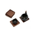 thumbnail image 4 of Topumt 1Pc Beech Black Walnut Wood Retro Insulation Cup Mat, 4 of 5